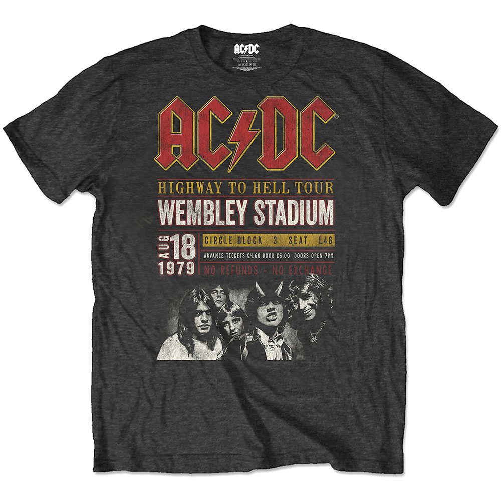 AC/DC - Wembey '79 Herren T-Shirt - Eco - Schwarz